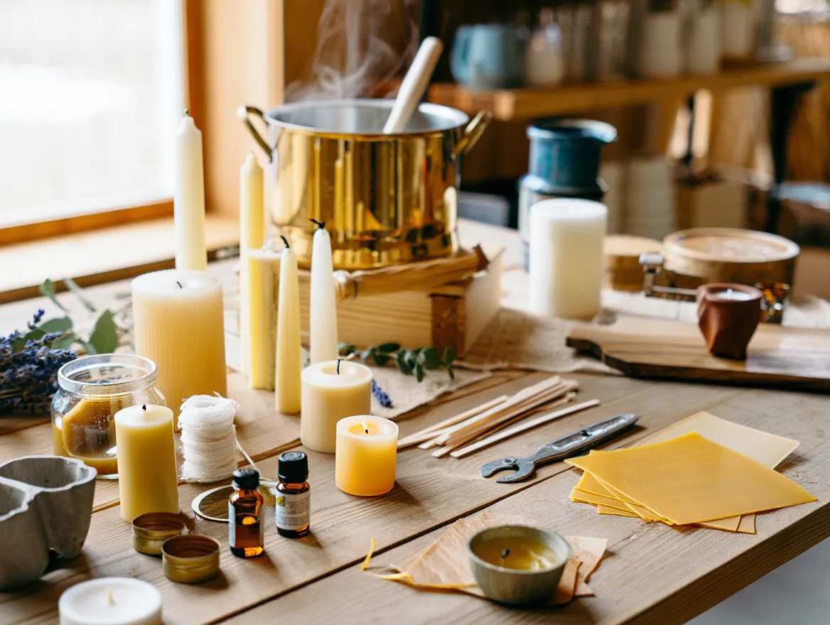 Candle Making Workshop Display
